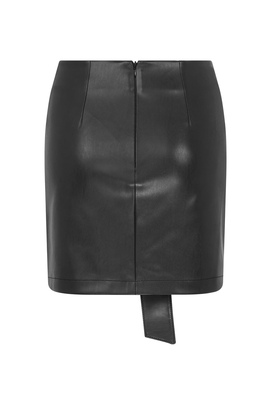 Romance in Leather Mini Skirt