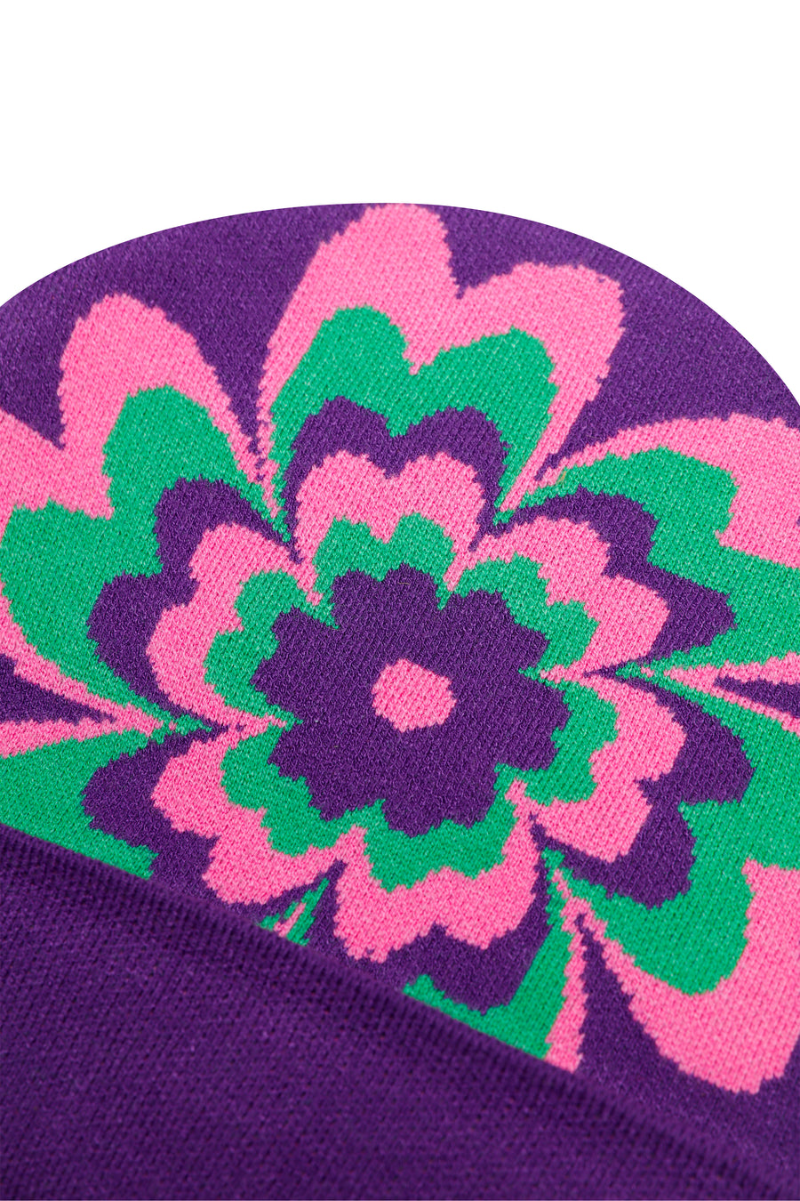 Purple Botanical Bliss Beanie