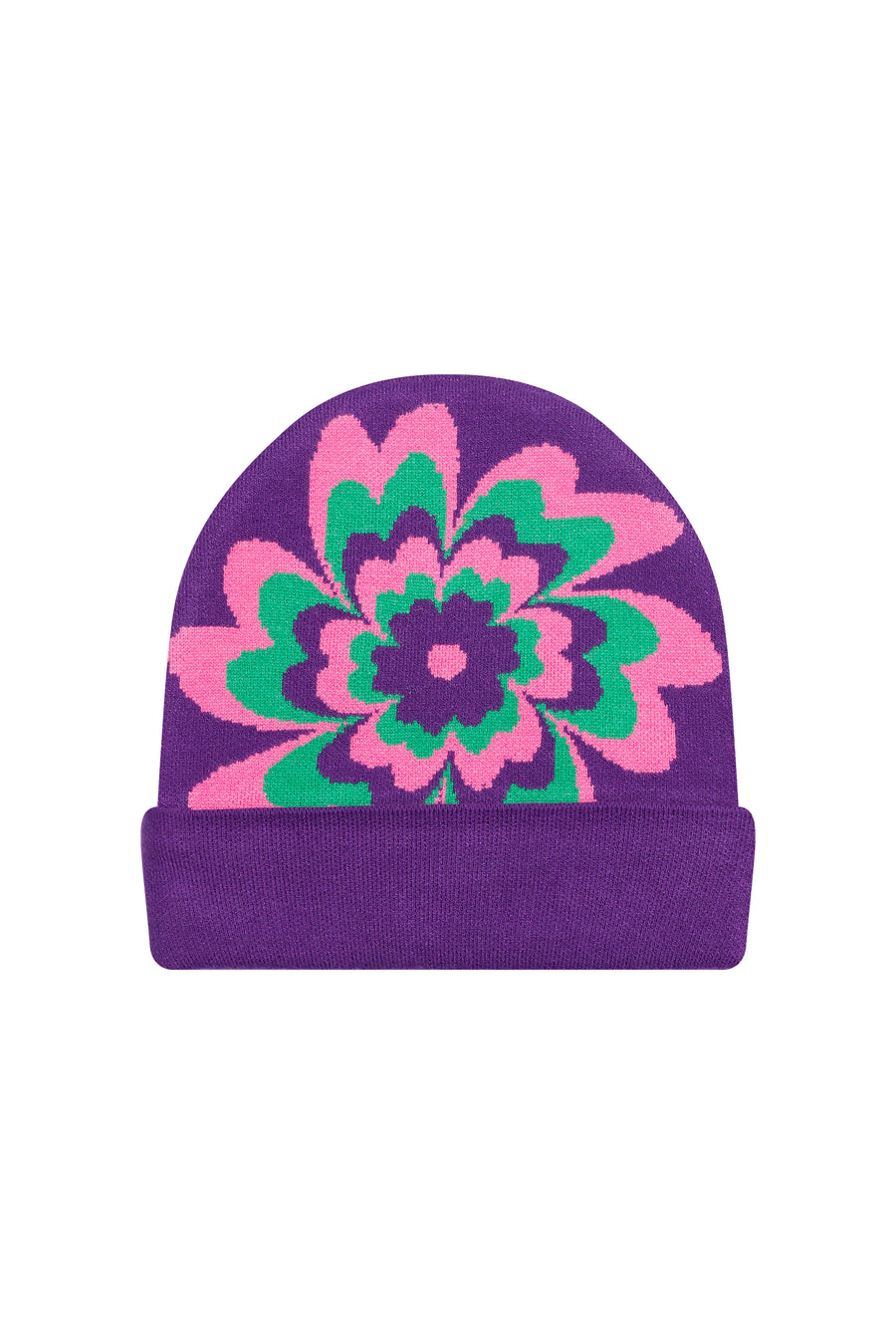 Purple Botanical Bliss Beanie