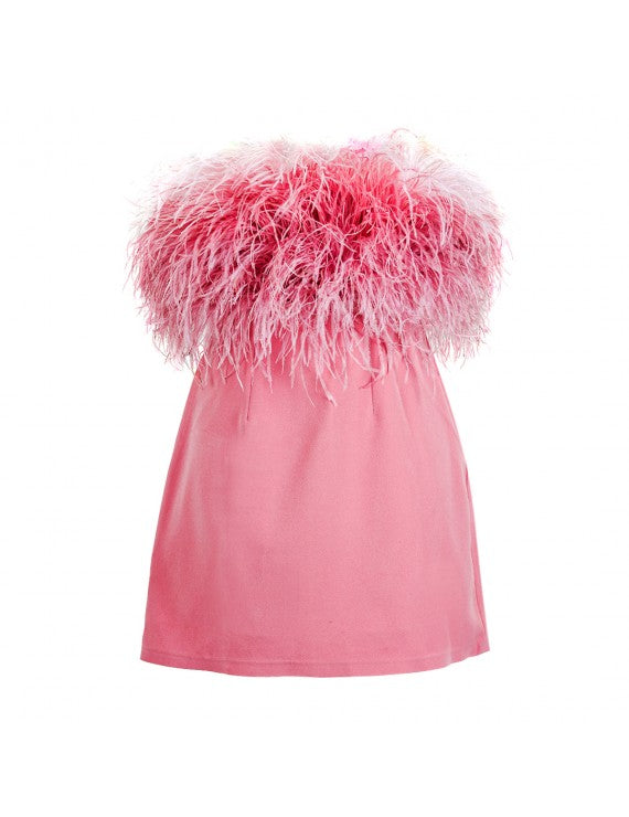 Feather Pinky Dress