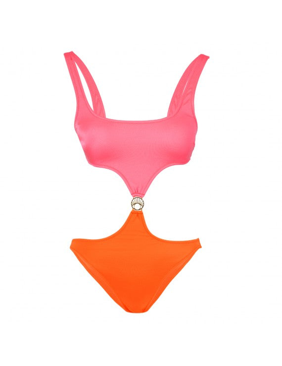 Pink Orange Swimsuit