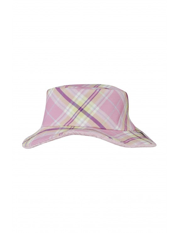 Pink Checkered Hat